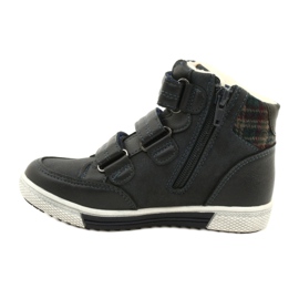 American Club Scarpe Sportive Alte Con Pelliccia American GC19/21 Navy Blue 2