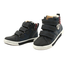Scarpe sportive isolate con pelliccia American Club GC24/21 Navy Blue 3