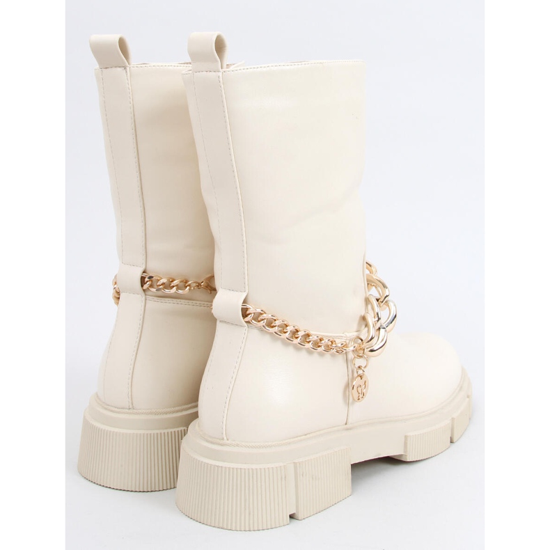 Stivali con catena staccabile Lomé Beige 1