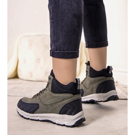Scarpe da trekking verdi Big Star Ivanna nero verde 1
