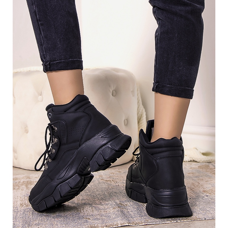Sneakers Arellano Winter Big Star nere nero 1