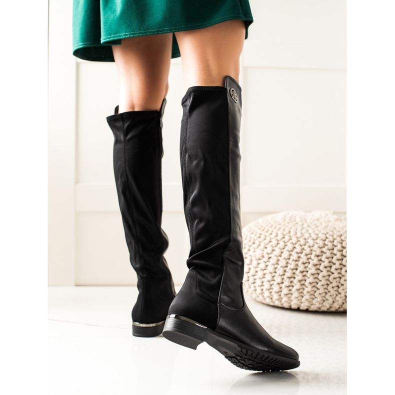 Weide Stivali Alti Eleganti nero 1