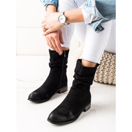 Evento Stivali da cowboy in pelle scamosciata nero 1