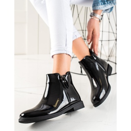 TRENDI Stivali classici laccati nero 2