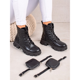 Best Shoes Trapper trapuntati con tasca nero 1