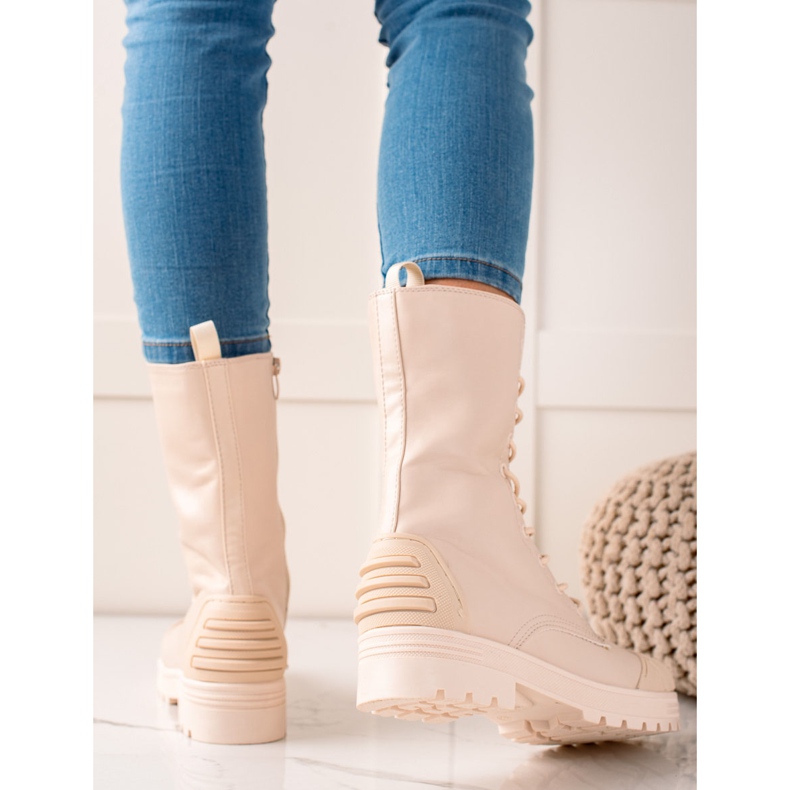 Seastar Trappers con lacci alti beige 1