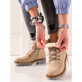 Goodin Trapper isolati in ecopelle beige 2