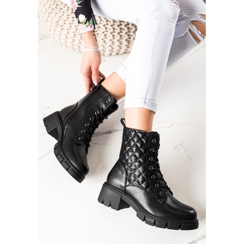 Bestelle Trapper trapuntati classici nero 1