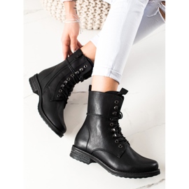 Super Mode Stivaletti classici stringati nero 1