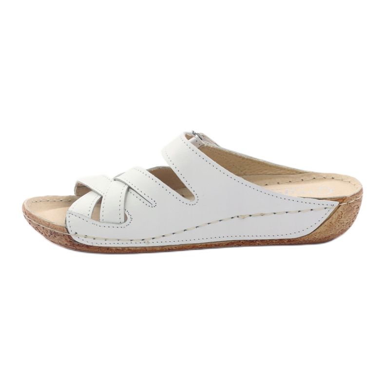 Scarpe da donna in pelle Gregors 647 bianche bianco 2