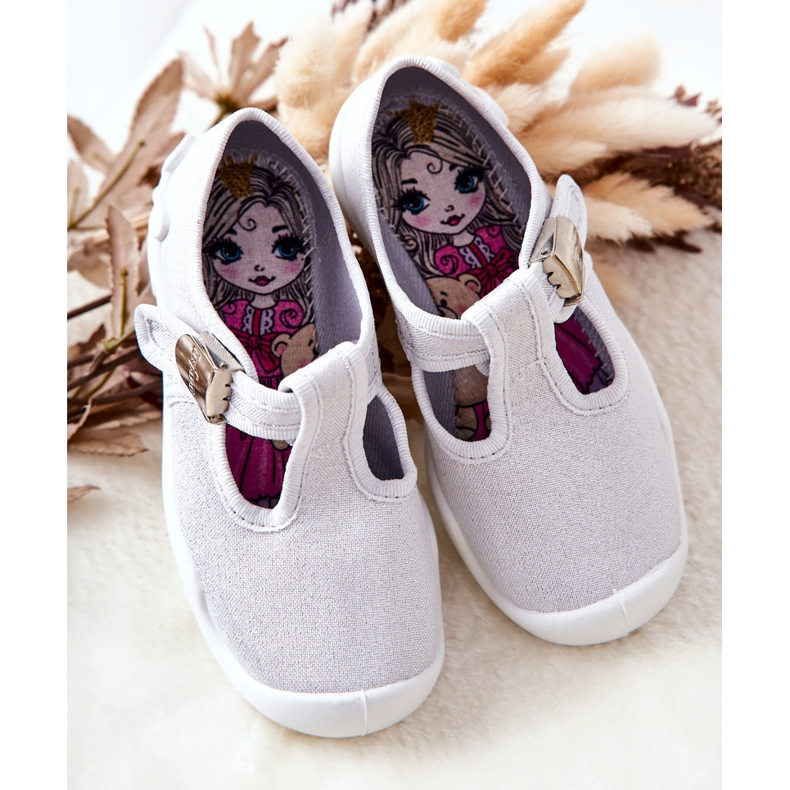 BEFADO S.A. Pantofole Ballerina Befado Shiny 115X001 Argento 1