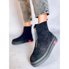 Stivali bassi in camoscio nero Pitt 1