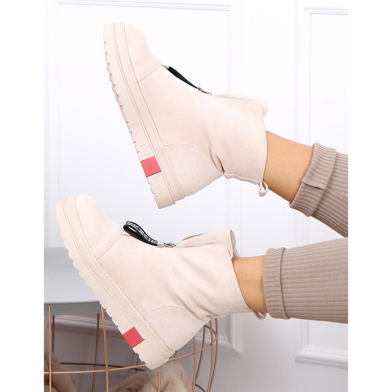 Stivali bassi in camoscio Pitt Beige 1