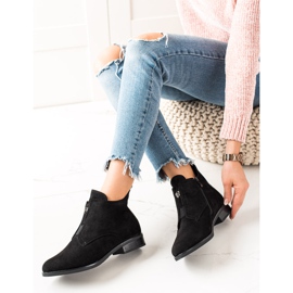 Camo Stivali caldi con cerniera nero 1