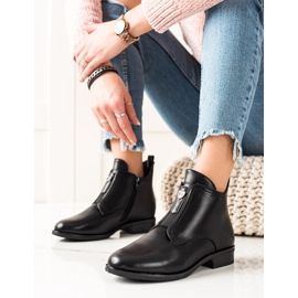 Camo Stivali caldi con cerniera nero 2