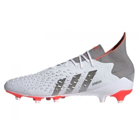 Scarpe da calcio Adidas Predator Freak.1 Ag M FY6254 grigio, bianco bianco 1