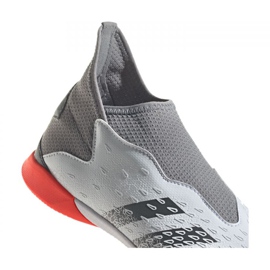 Scarpe da calcio Adidas Predator Freak.3 Ll In Jr FY7867 grigio, bianco bianco 2