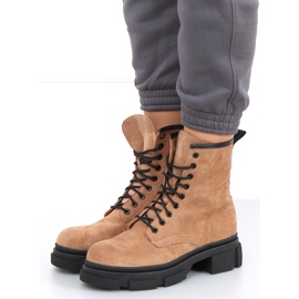 Lavoratori in pelle scamosciata Dazy Khaki marrone cachi 2