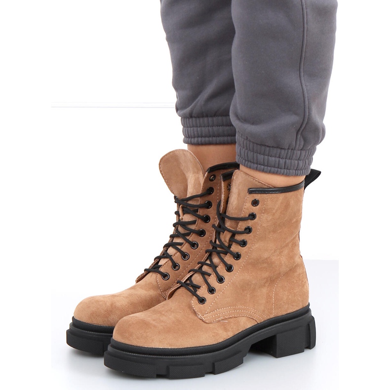 Lavoratori in pelle scamosciata Dazy Khaki marrone cachi 2