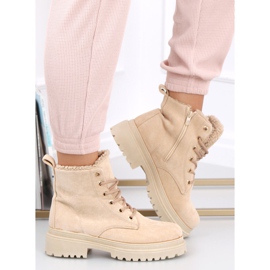 Stivaletti con lacci Visko Khaki beige 1