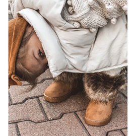 FRROCK Stivali Da Neve Con Pelliccia Camel Small Fox beige giallo 2