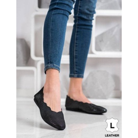 Filippo Eleganti ballerine in pelle nero 1