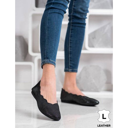 Filippo Eleganti ballerine in pelle nero 1