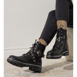 Stivali neri isolati di Joann nero 1