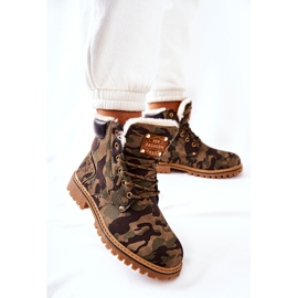 PH1 Scarponi da trekking isolanti Camo Crush da donna beige marrone verde 2