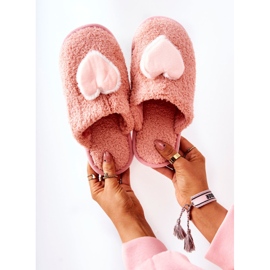 Pantofole rosa Heartbeat da donna 1