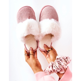 Calde Pantofole Con Pelliccia Pink Flamarin beige rosa 1