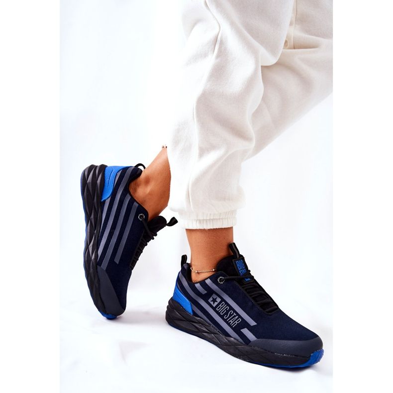 Scarpe sportive in pelle Big Star II274459 Navy Blue blu navy 1
