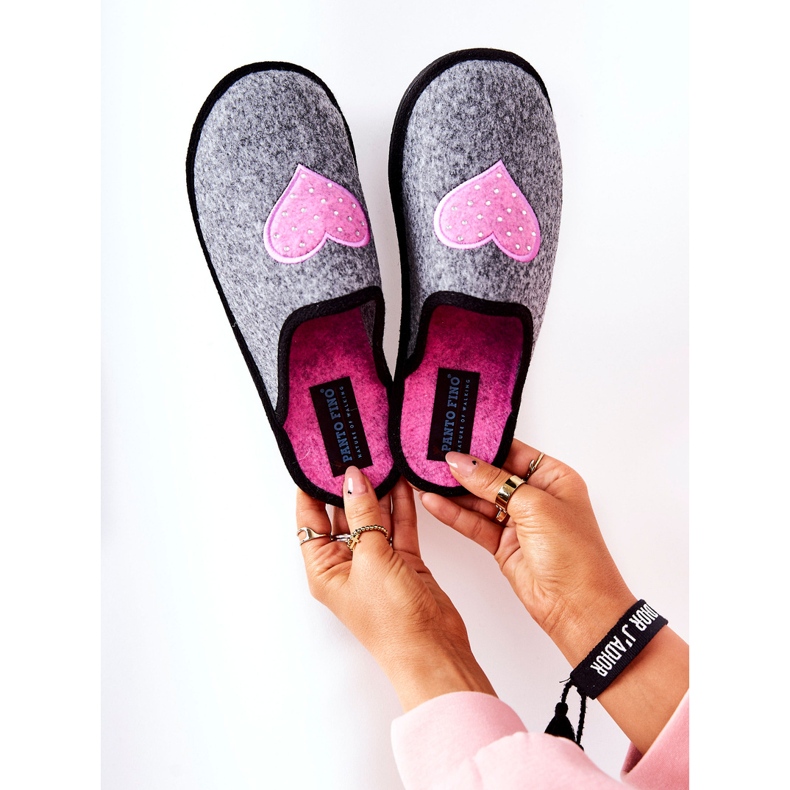 Big Star Pantofole da casa Panto Fino II267010 Grigio-Rosa 1
