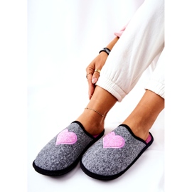 Big Star Pantofole da casa Panto Fino II267010 Grigio-Rosa 2