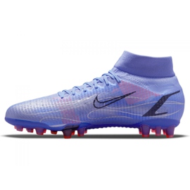 Nike Superfly 8 Pro Km Ag M DJ3978-506 scarpe da calcio viola-blu blu 1