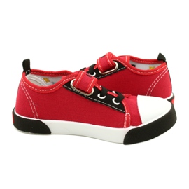 Sneaker American Club Ten15 rosse con velcro rosso 2
