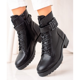 Bestelle Stivali Trapper in ecopelle nero 1
