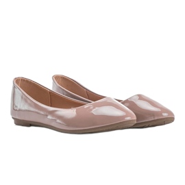 Diamantique Ballerine laccate beige 1
