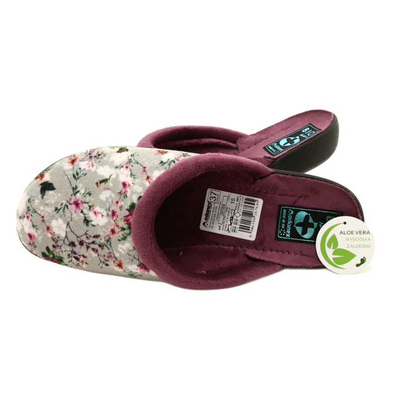 Ciabatte Cherry Blossom Adanex 26764 Aloe Vera viola grigio 4