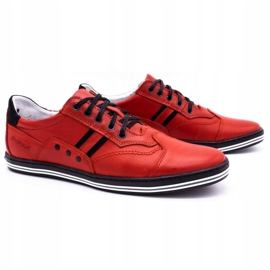 Polbut Scarpe casual da uomo 1801L rosse con nero rosso 1