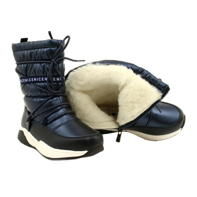 Doposci per bambini Miss Evento Waterproof 21DZ23-4325 nero blu navy 4