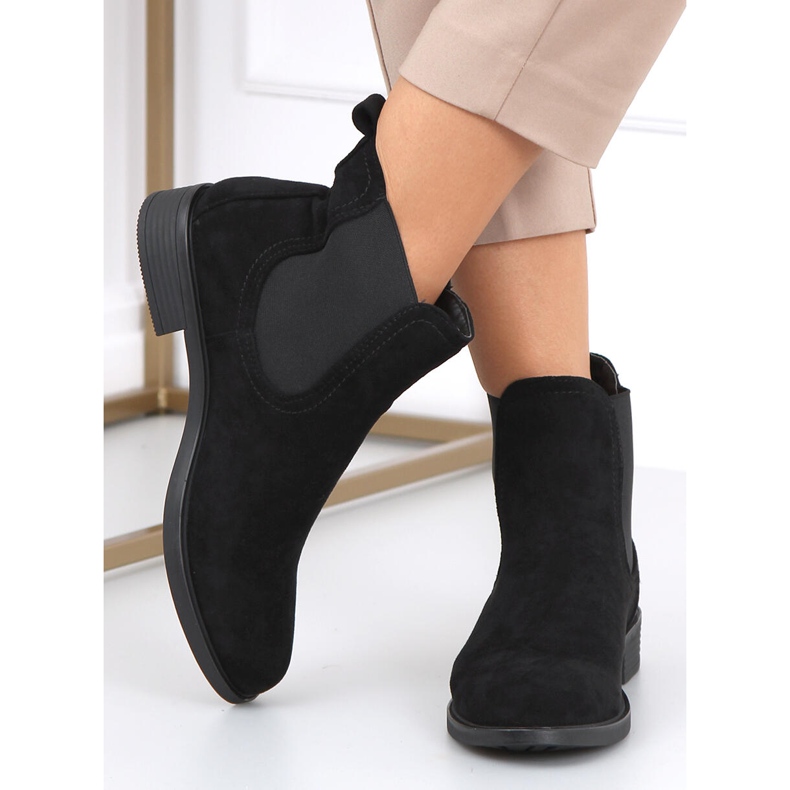 Stivaletti Chelsea classici da donna Musse Black nero 2