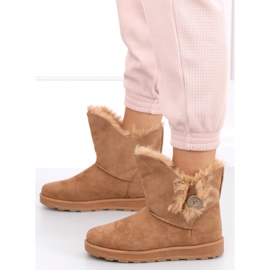 Doposci con bottone Niki Camel marrone 1