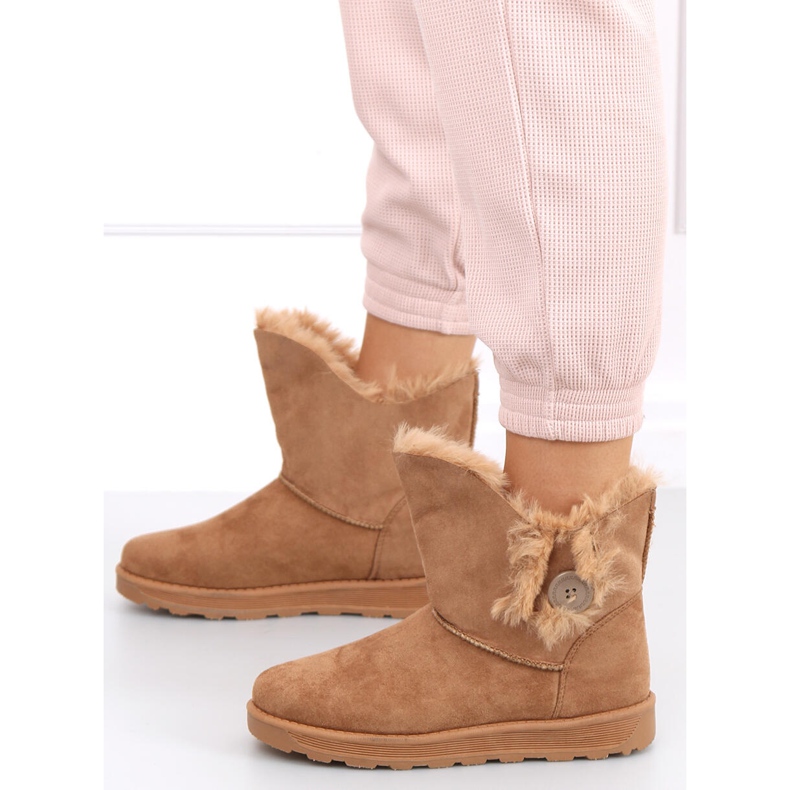 Doposci con bottone Niki Camel marrone 1