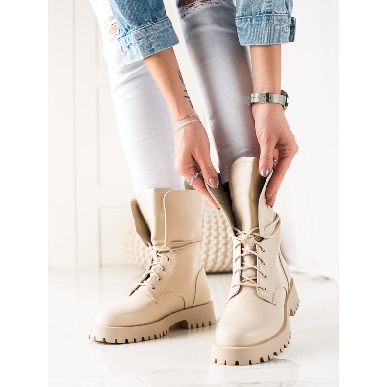 TRENDI Trappers alti classici beige 1