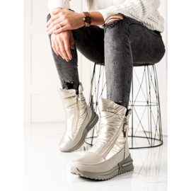 Weide Stivali da neve casual argento d'argento 2