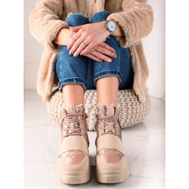 TRENDI Stivali da neve casual beige 1