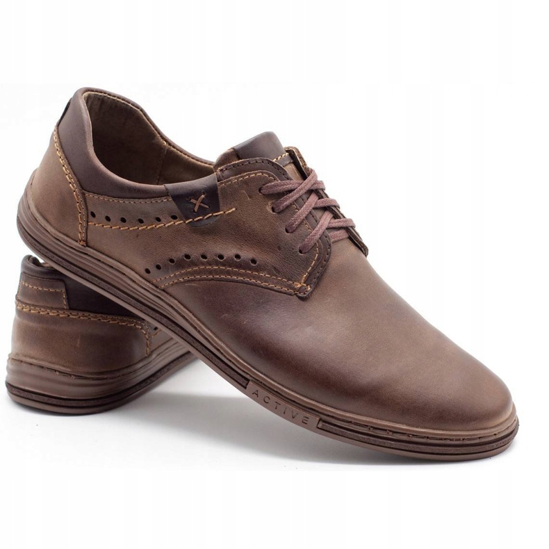 Polbut Scarpe casual da uomo 402 marrone 3