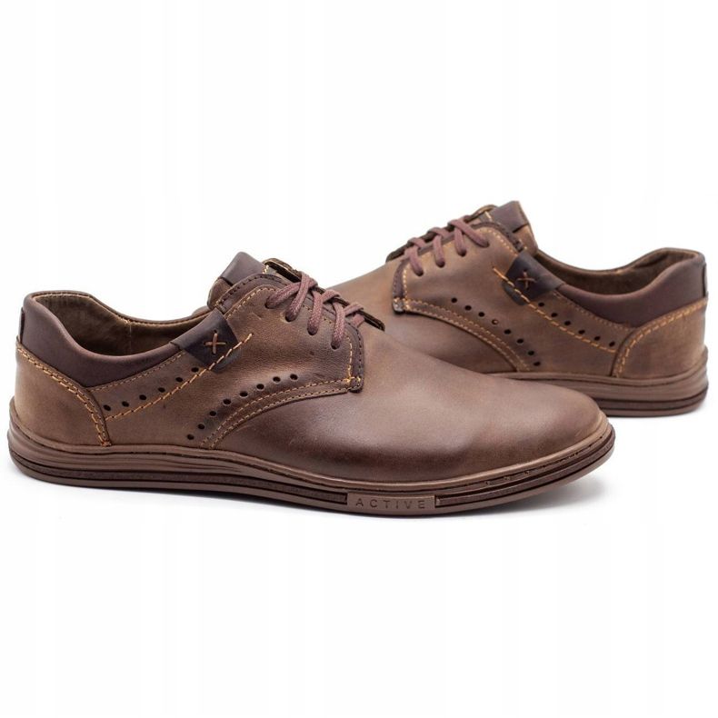 Polbut Scarpe casual da uomo 402 marrone 4