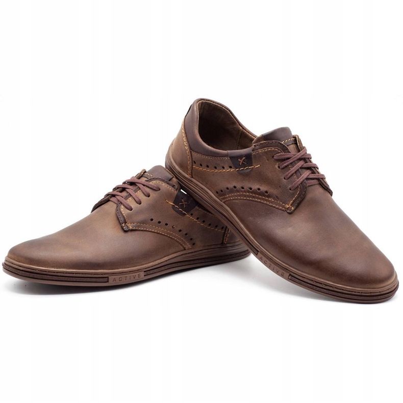 Polbut Scarpe casual da uomo 402 marrone 5